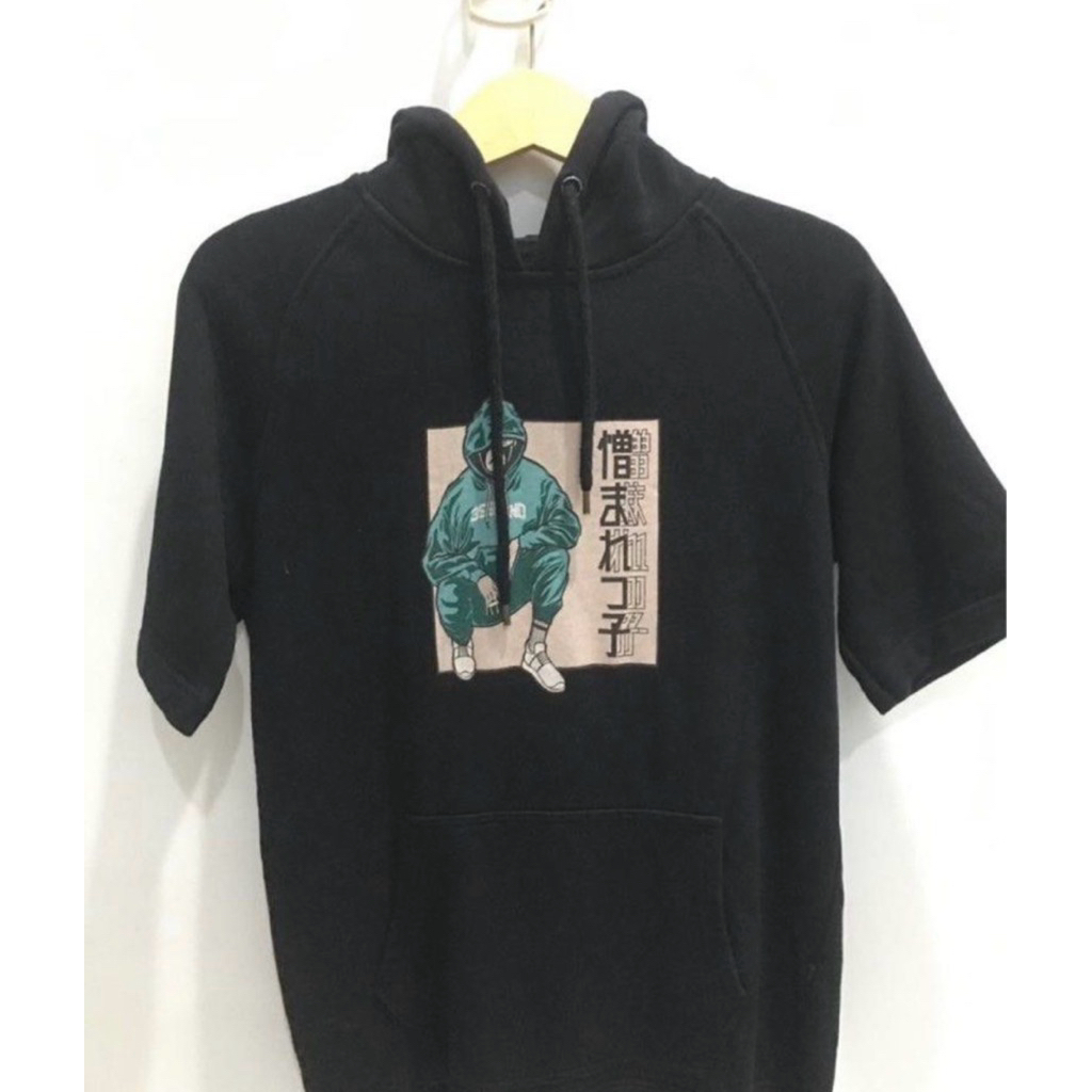 Hoodie lengan pendek 3Second