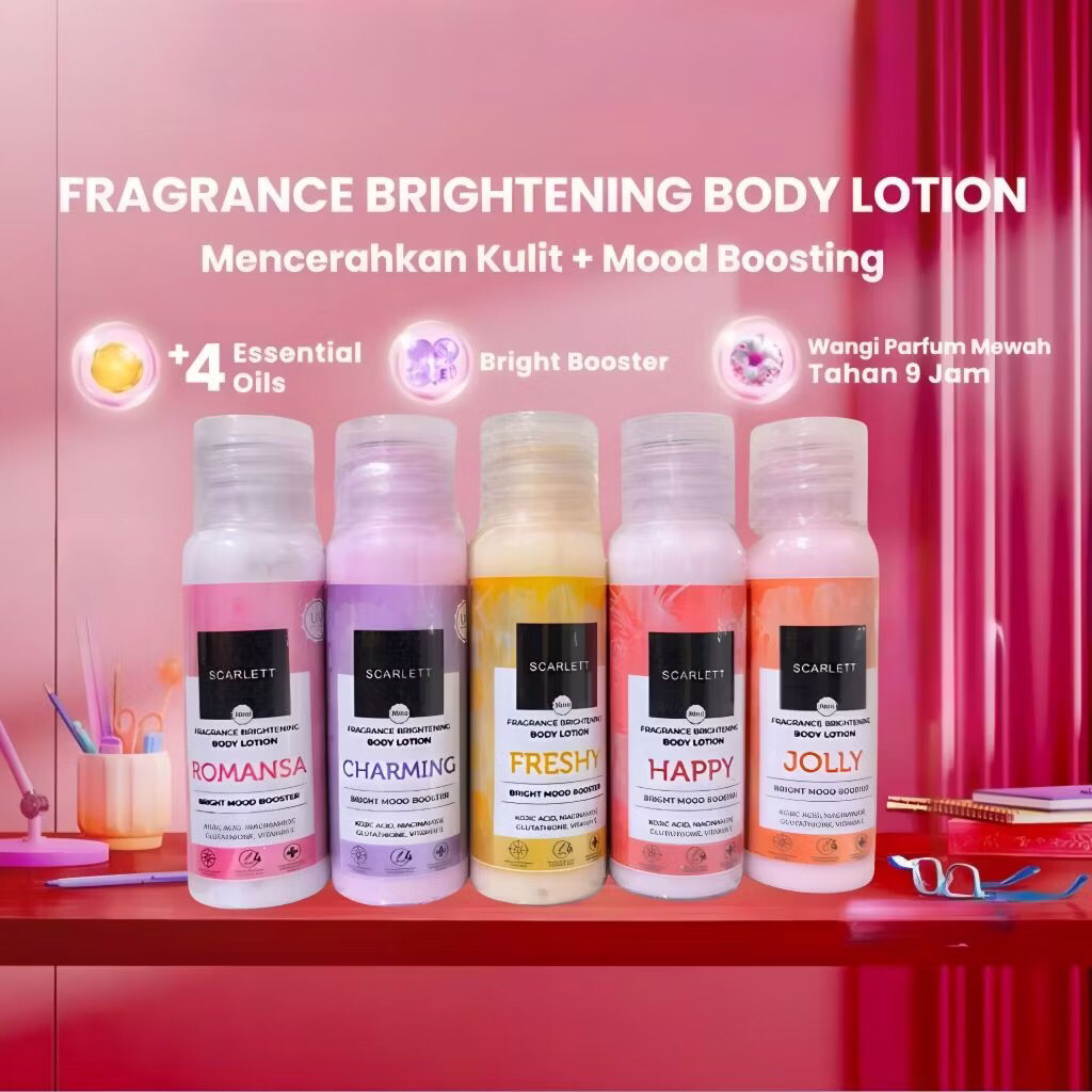 Original Scarlett body lotion mini 30ml 60ml scarlett mini series scarlett coffe charming happy joll