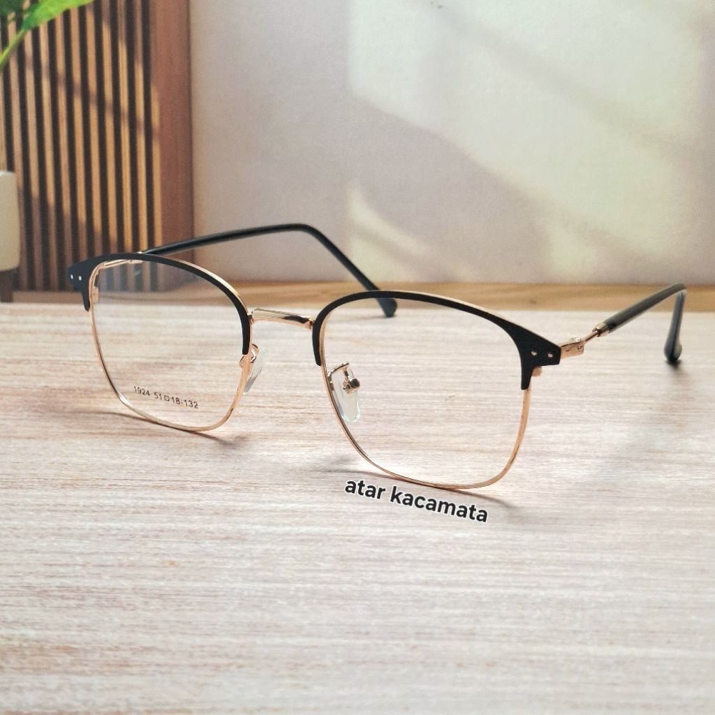 kacamata baca lensa progresive photocromic - crmc - blueray - bluecromic lensa By Domas Original