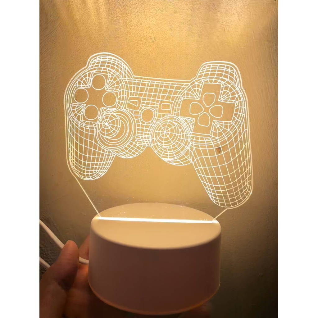 Lampu Tidur Aesthetic LED 3D dengan Desain 3 Dimensi