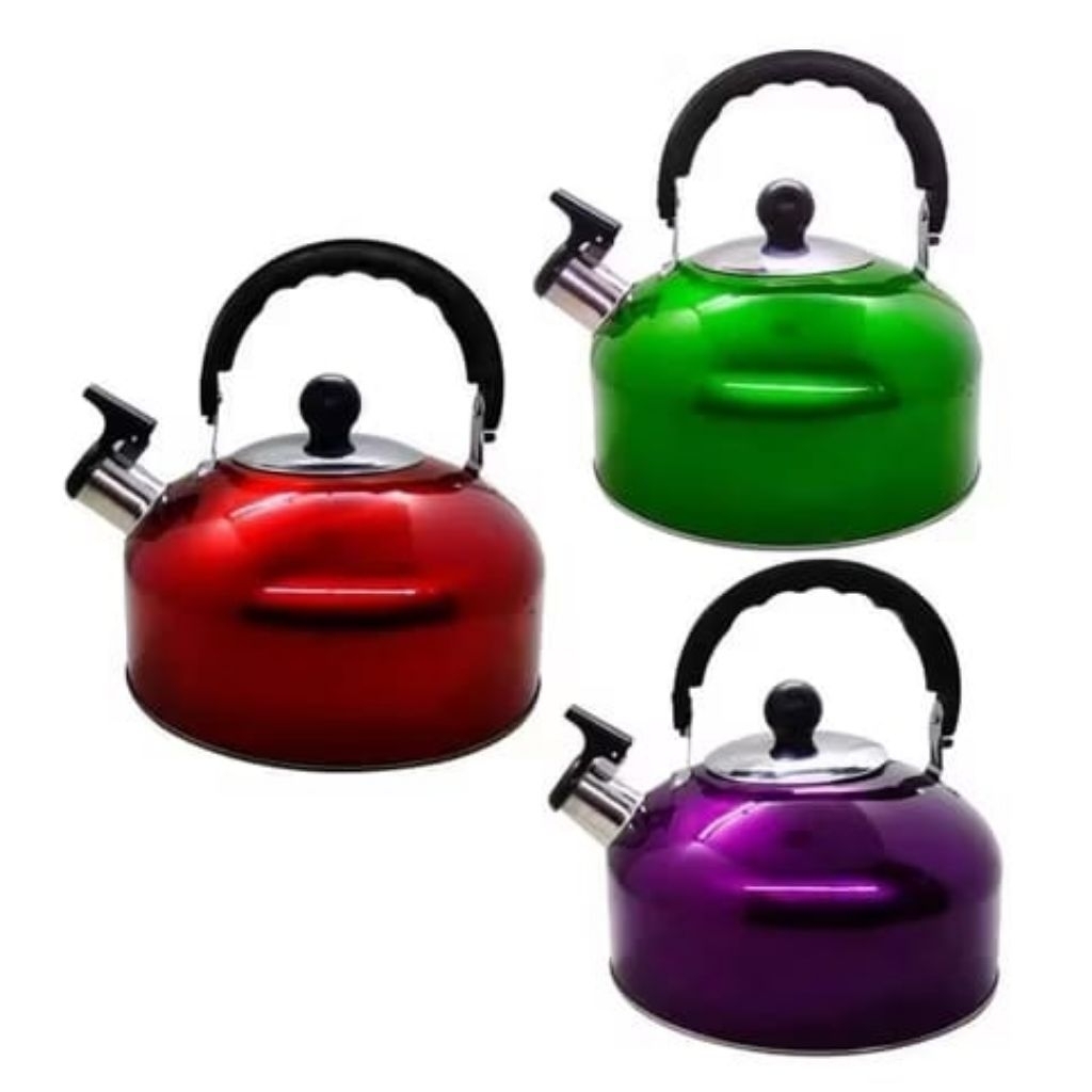 Teko Siul 5 L 5Liter Kettle Peluit Pluit Warna Stainless Ceret Bunyi Steinless Stel Ketel Warna :Hij