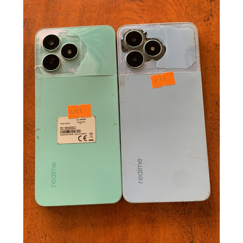 Realme C51 mesin normal, minus LCD