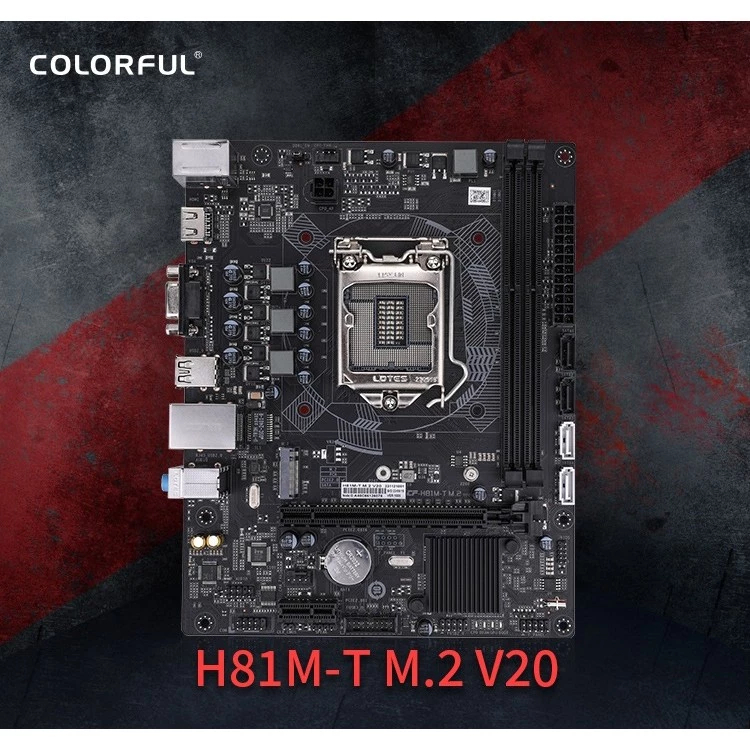 COLORFUL Motherboard - H81M-T M.2 V20 mobo h81