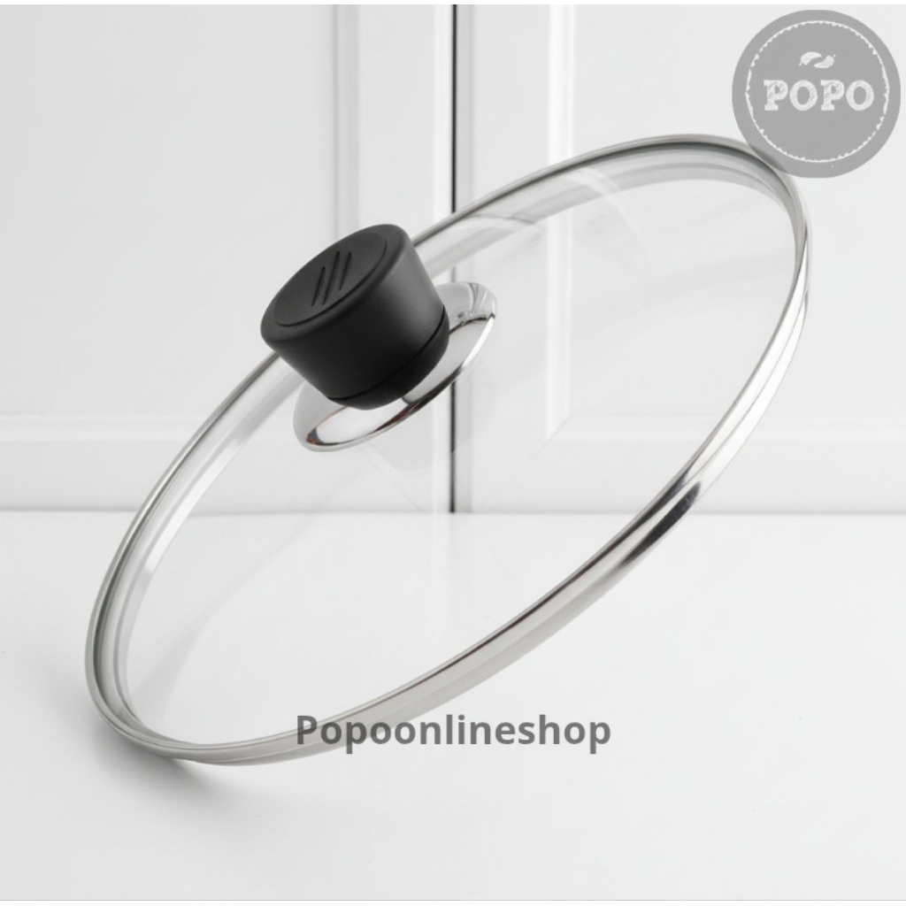 Tutup Kaca Panci Teflon Pan Kuali Wajan Penggorengan Tutupan Mangkok Penutup Kaca