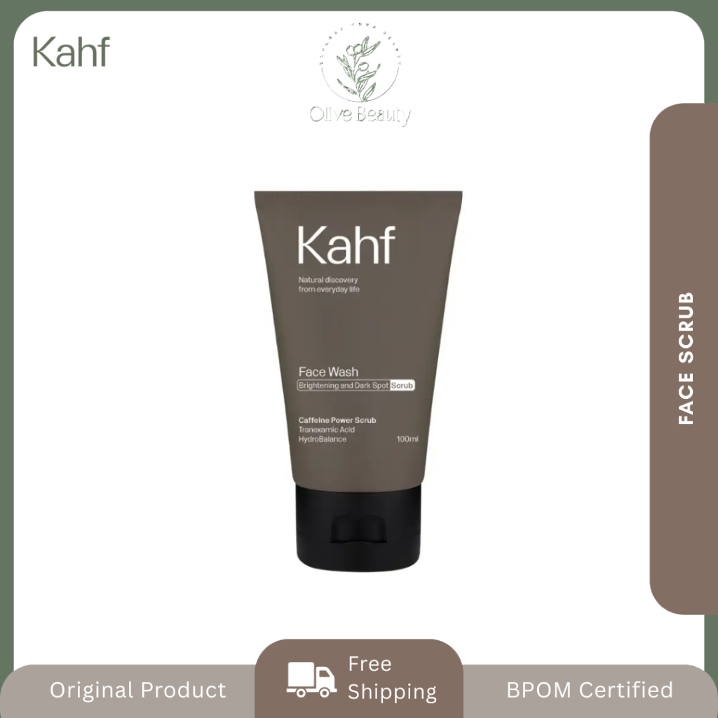 Kahf Anti Darkspot Scrub Face Wash 100 ml | Sabun Wajah Pria untuk Komedo Facial Wash Cleanser