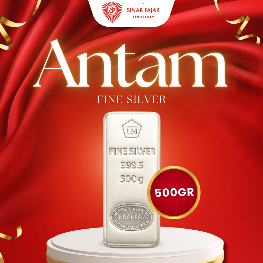 Antam Perak 500gr Fine Silver