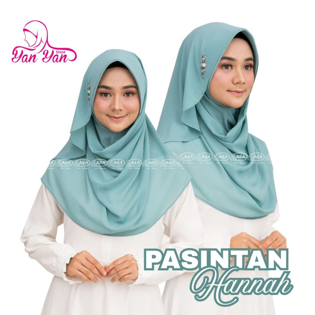 PASINTAN HANNAH ORIGINAL PASTAN BY AILA HIJAB INSTANT PREMIUM HANDMADE BEST SELLER TERMURAH