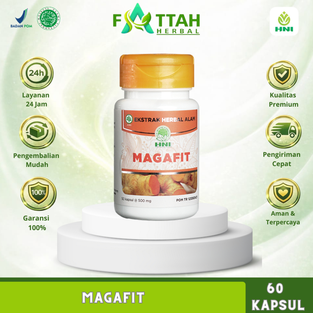 Magafit HNI HPAI Obat Maag Kronis Dan Obat Asam Lambung Ampuh, Herbal Obat Asam Lambung HNI HPAI