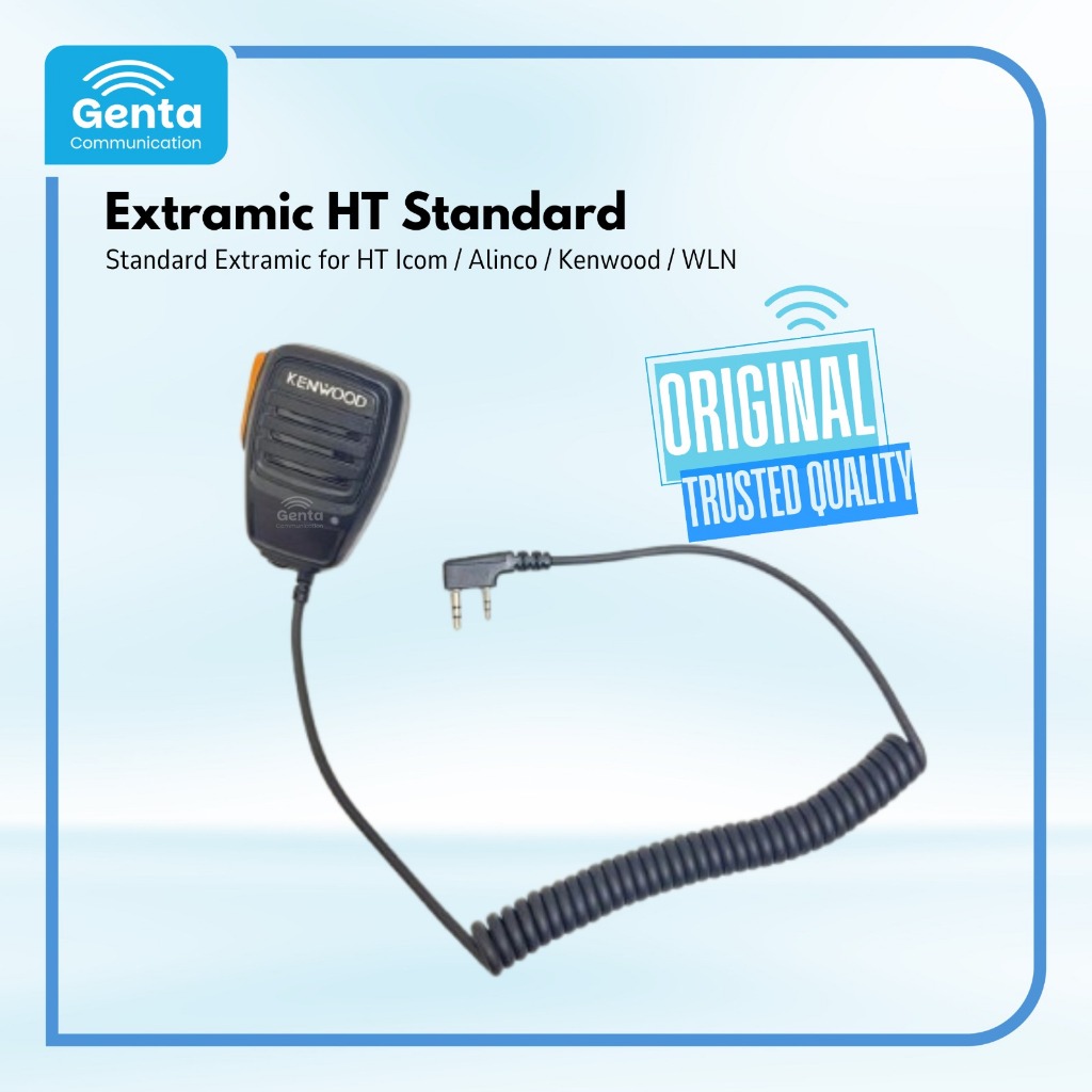 EXTRAMIC HT STANDARD UNTUK HT CHINA EXTRA MIC WLN KENWOOD ICOM ALINCO 100% KUALITAS BAGUS DAN MURAH