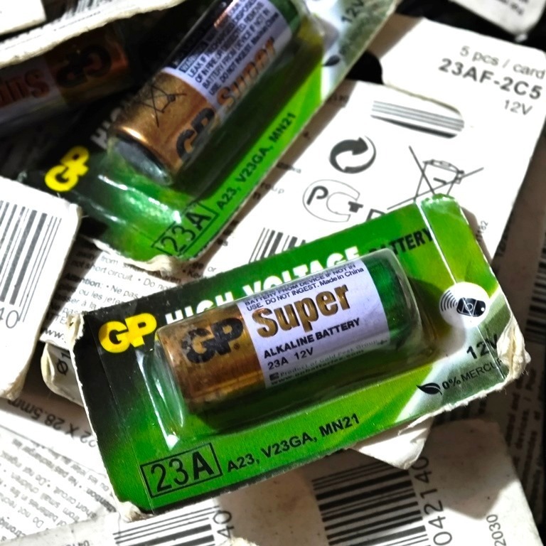 32E BATERAI 23A batre a23 baterai 23a atau a23 alkaline super gp 12v 12 volt battery batre remot mot