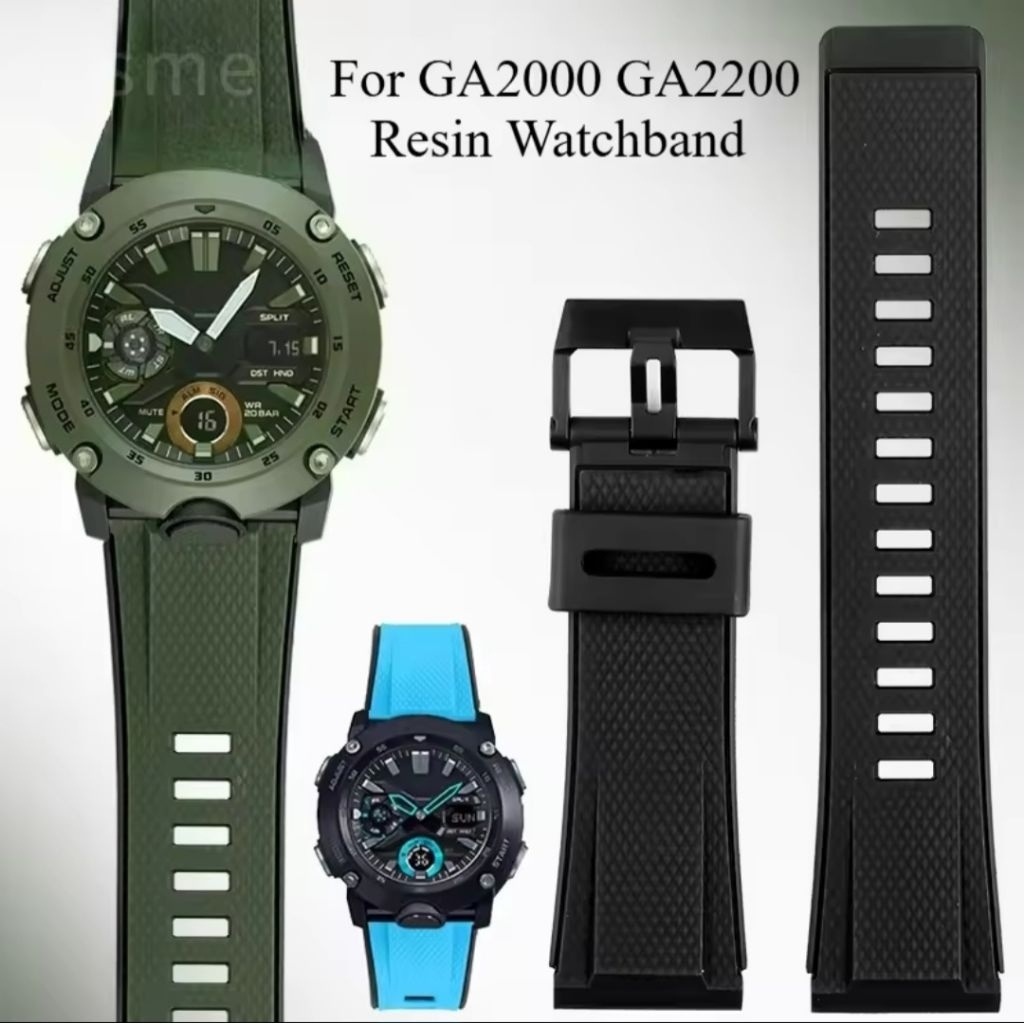 Strap Tali Jam Tangan Casio GA2000 PRG-600 PRW-6600 PRG-650 Tali Jam Tangan Casio 24mm