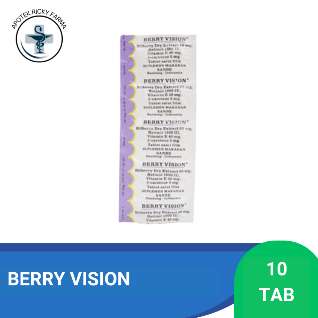 BERRY VISION UNGU TABLET - SUPLEMEN MATA