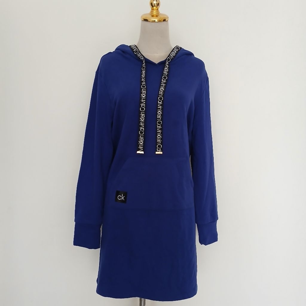 Baju terusan dress hoodie Calvin Klein size XL, preloved
