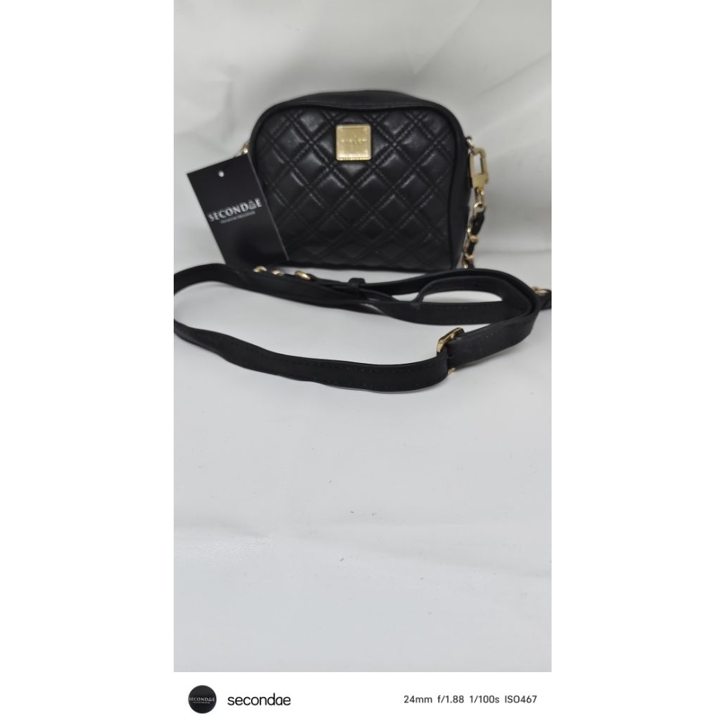 sisley sling rantai mini hitam kulas like new