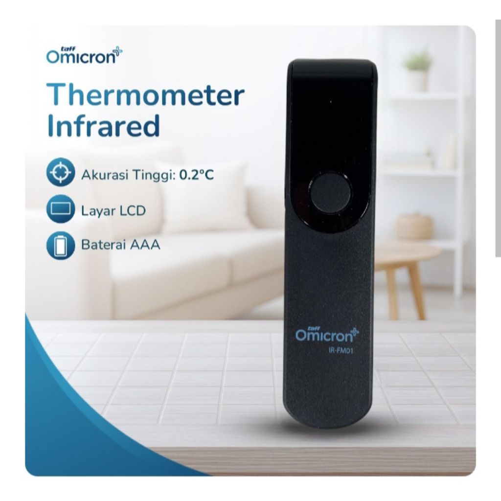 Taffomicron termometer suhu tubuh digital infrared / alat pengecekan suhu tubuh