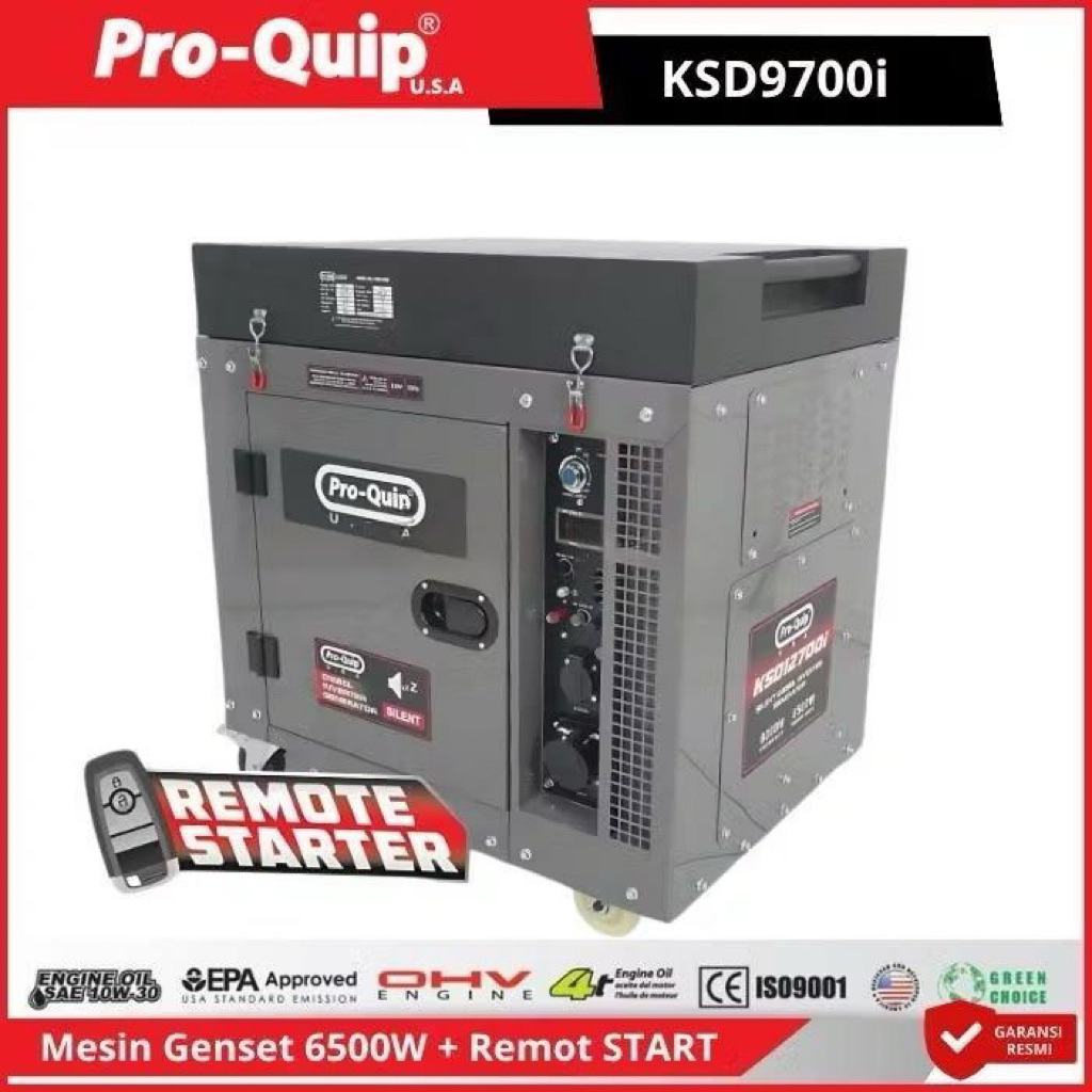 PROQUIP KSD9700i KSD 9700 Mesin Genset Silent 6500W Generator Set WIRELESS