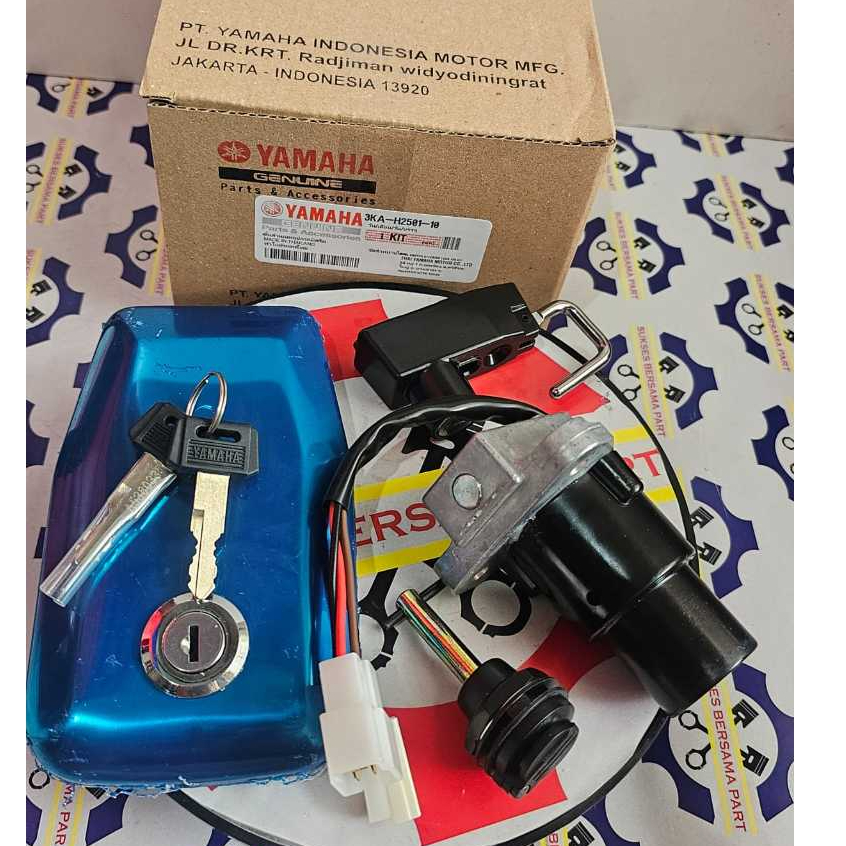 KUNCI KONTAK 1 SET YAMAHA RX KING RX KING NEW 1KUNCI UTK 4 LUBANG 3KA-H2501-10 THAILAND
