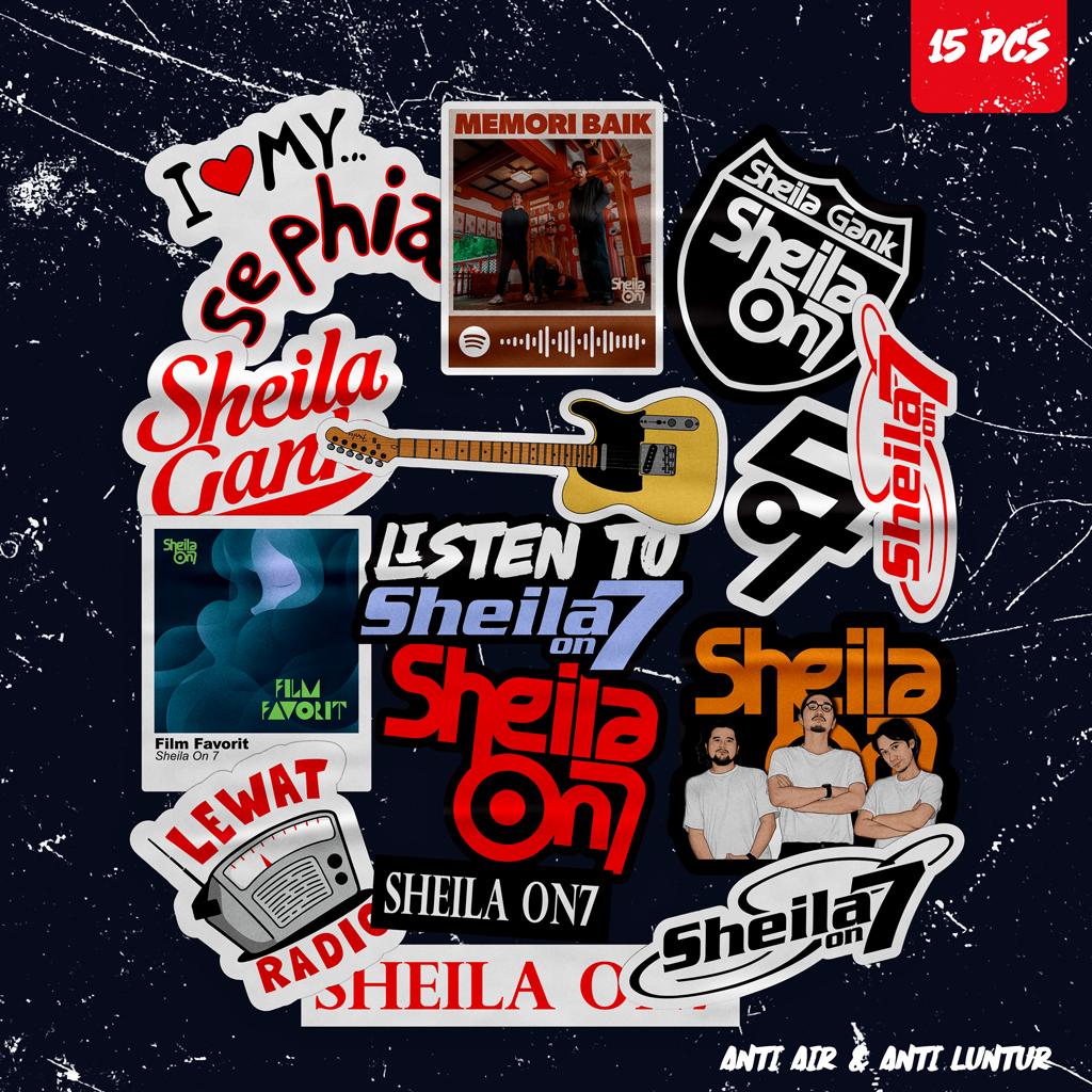 Stiker Pack Band Sheila on7 Mini 15 Pcs