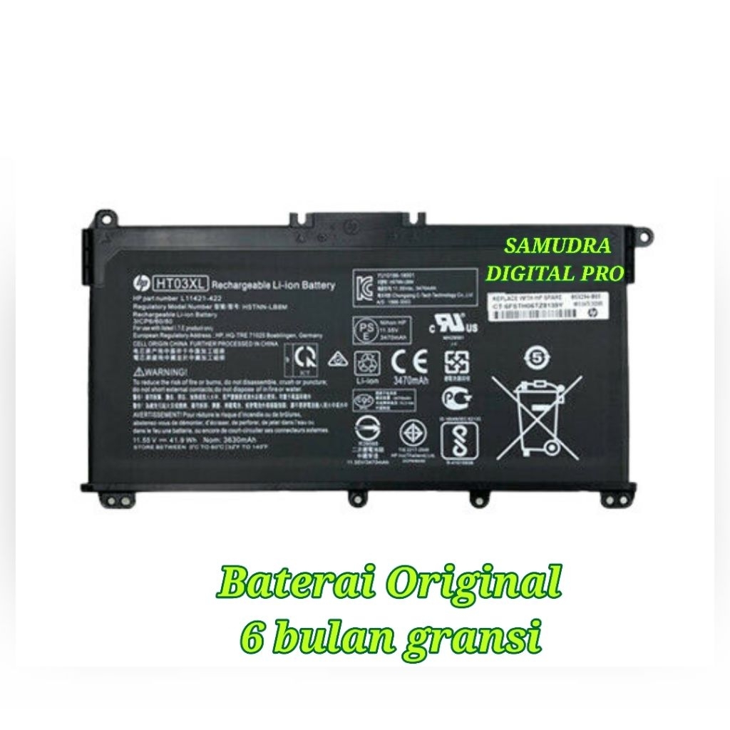 Baterai laptop hp 14s-cf3076tu hp 14s-cf3040tu hp 14s-cf3020tx hp 14s-cf3006tu HT03XL original