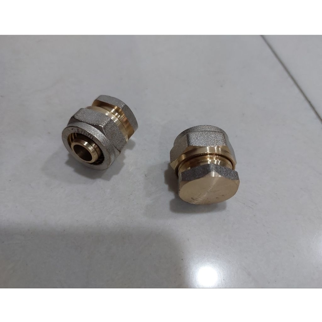DOP PIPA AIR PANAS KUNINGAN UNTUK MENUTUP PIPA AIR PANAS UKURAN 16MM BUKAN MERK RIFENG