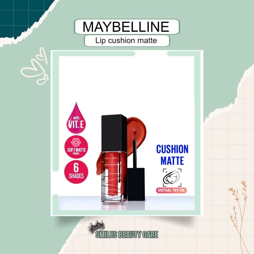 Maybelline Cushion Matte Lip Cream - Lembut, Ringan, dan Melembabkan