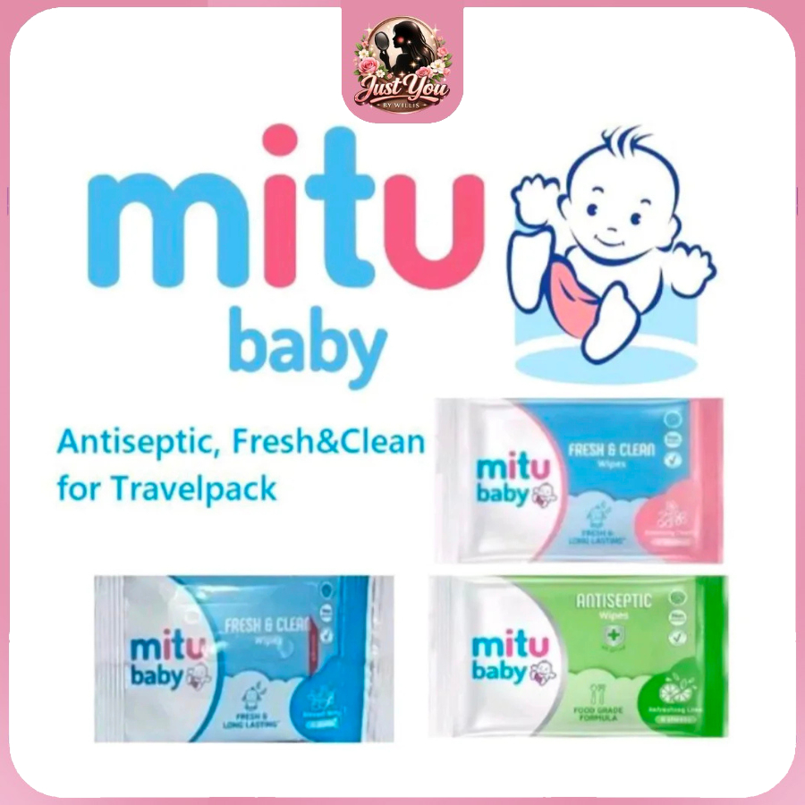 Tisu Basah Mitu Renceng Travel Sachet Baby Wipes Tissue 1 Pcs Praktis