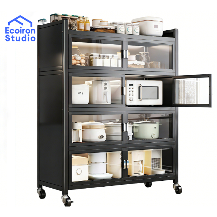 Rak Lemari Dapur Lemari piring Rak Oven Microwave Rak Piring Dapur Rak Kabinet Dapur