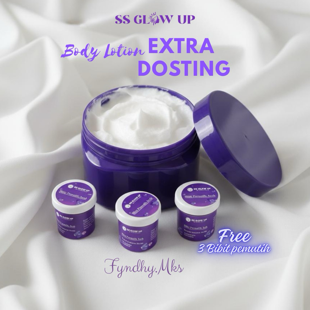 Body Lotion Extra Dosting Free Bibit Pemutih HB dosting by SS Glow Up Sartika Diman