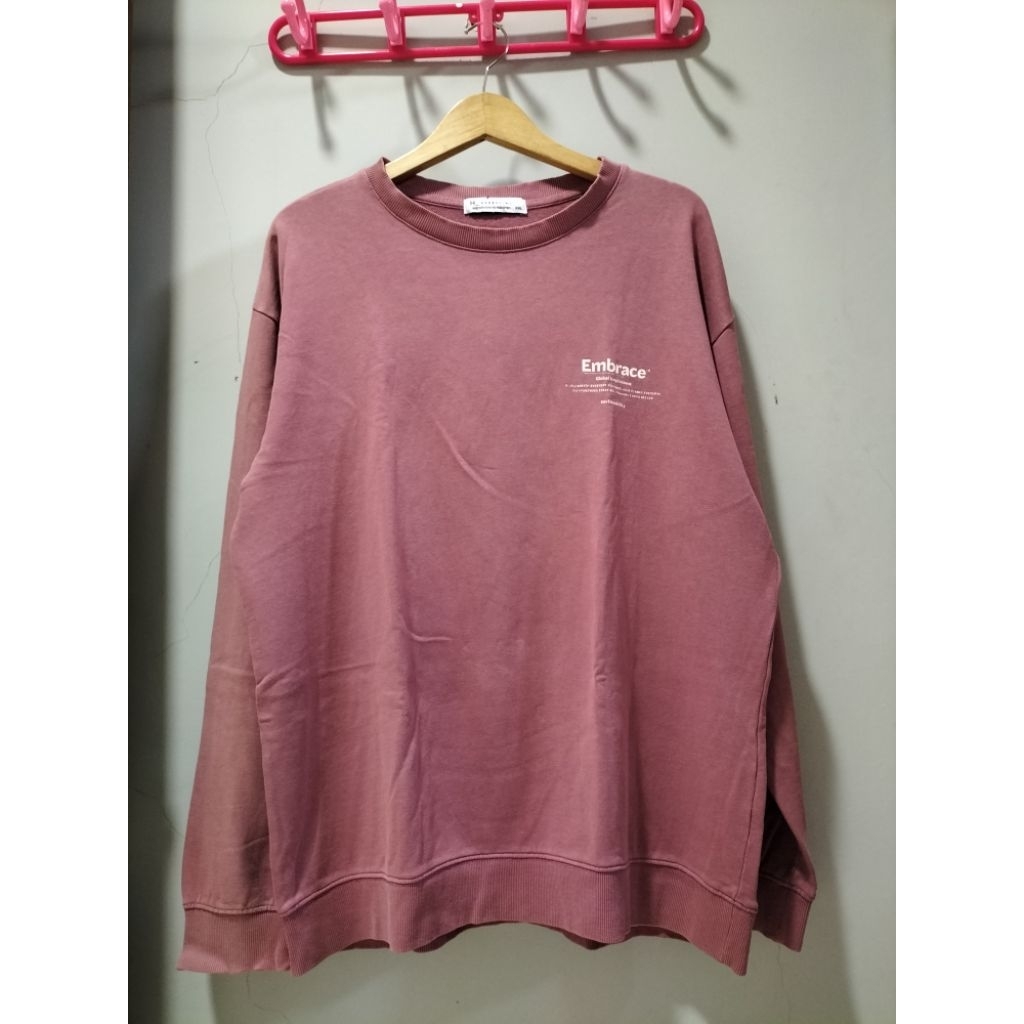 CREWNECK DUSTYPINK OVERSIZE BACKPRINT SWEATER OVERSIZE DUSTYPINK PINK CN LUCU PL