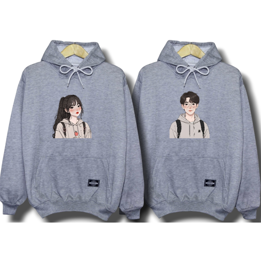 ZEYYA sweater couple pasangan / sweater couple pasangan 2 pcs hoodie couple / jaket couple pasangan 