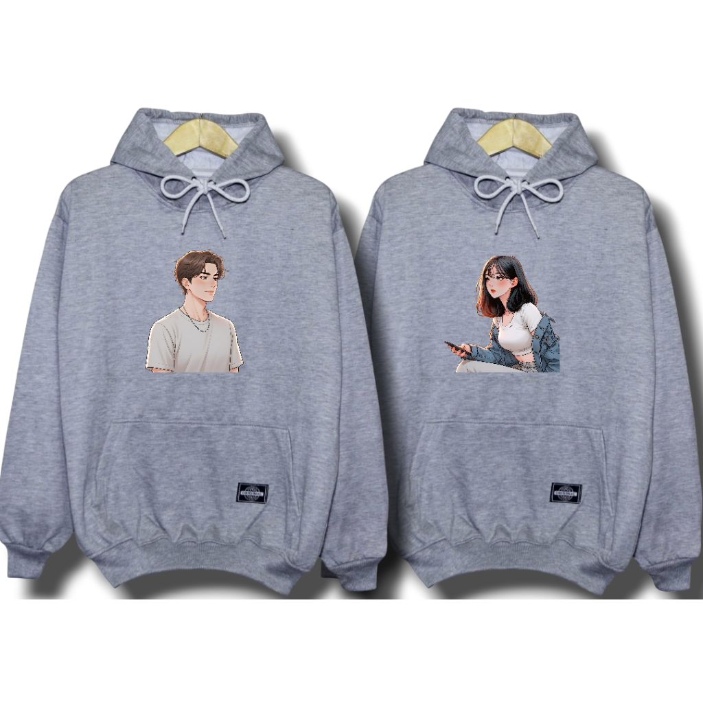 ZEYYA sweater couple pasangan / sweater couple pasangan 2 pcs hoodie couple / jaket couple pasangan 