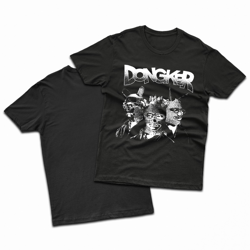SyndicateMusicMerch Kaos Band DONGKER T-Shirt Premium Tebal Cotton Combed 24s | Kaos Oblong Distro D