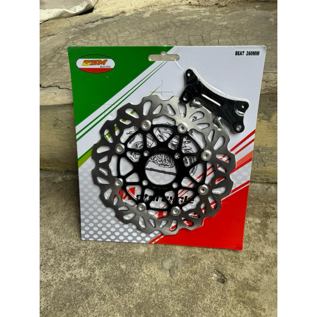 COD Piringan Cakram Beat/Scoopy/Vario/Beat Fi Ukuran 260mm Plus Breket