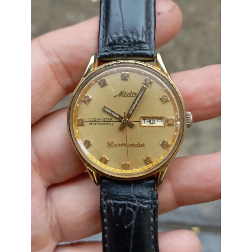 jam tangan mido otomatis non original aumatic second bekas