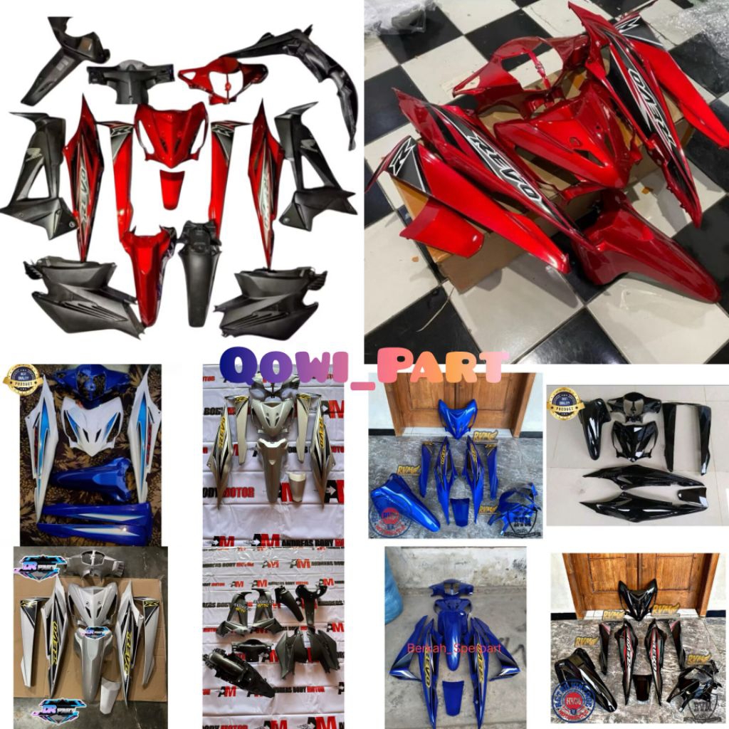 Paket Hemat Bodyset Set Body Halus Honda Revo Old/Lama All Warna Set Stripping Pilihan Mirip Origina