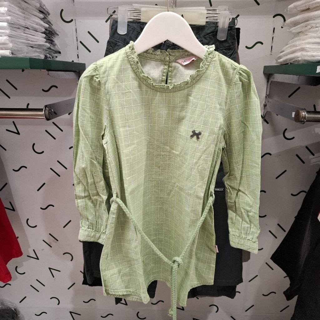 EXIT GIRLS Baju kemeja Lengan Panjang Anak Perempuan Usia 5-14 Tahun Original