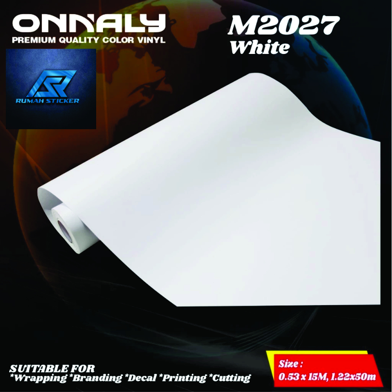 Stiker Skotlet Onnaly Putih Dof lebar 53cm per roll