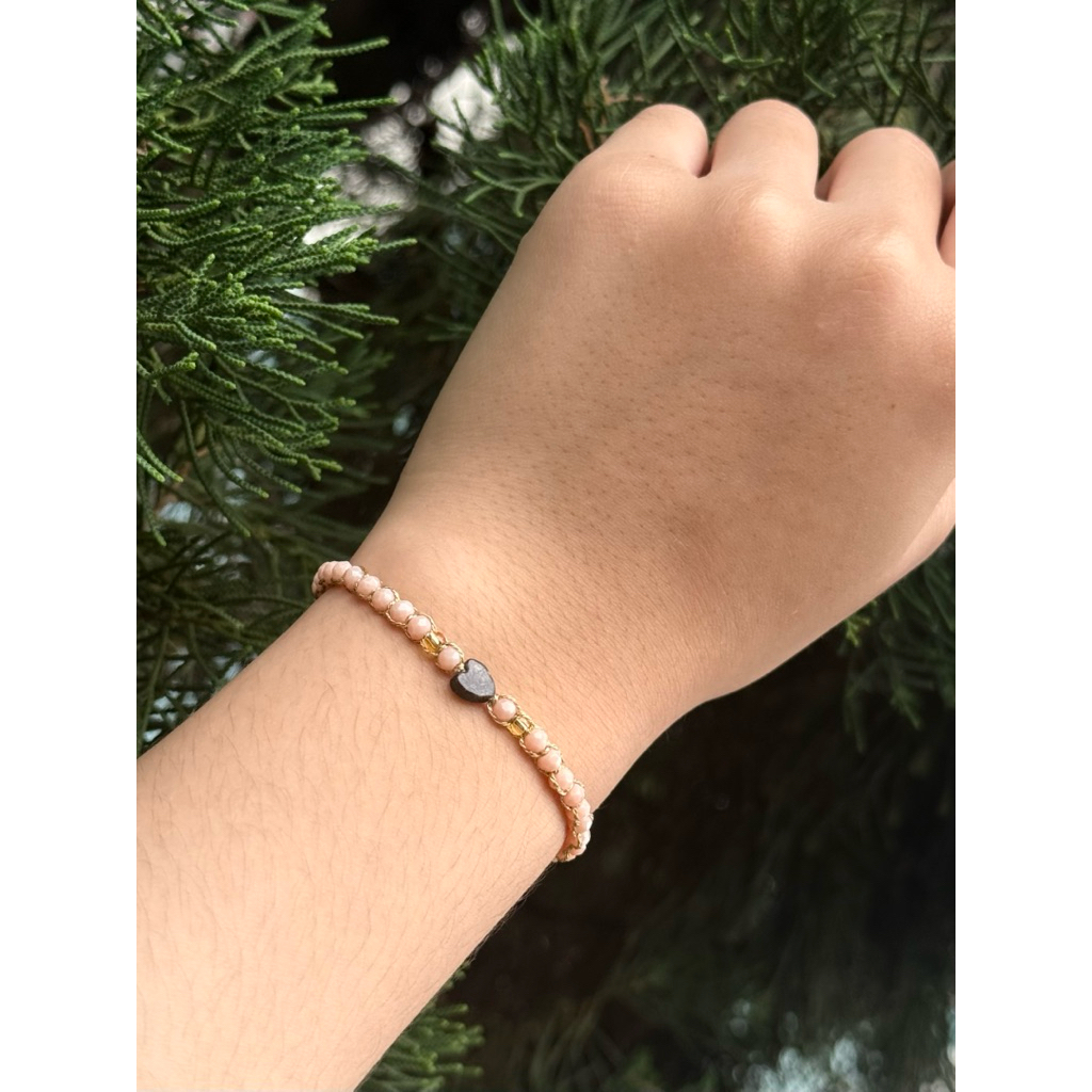 Gelang Samapura Pink Apophyllite Bracelet – Original 100% Bali Made | Natural Stone