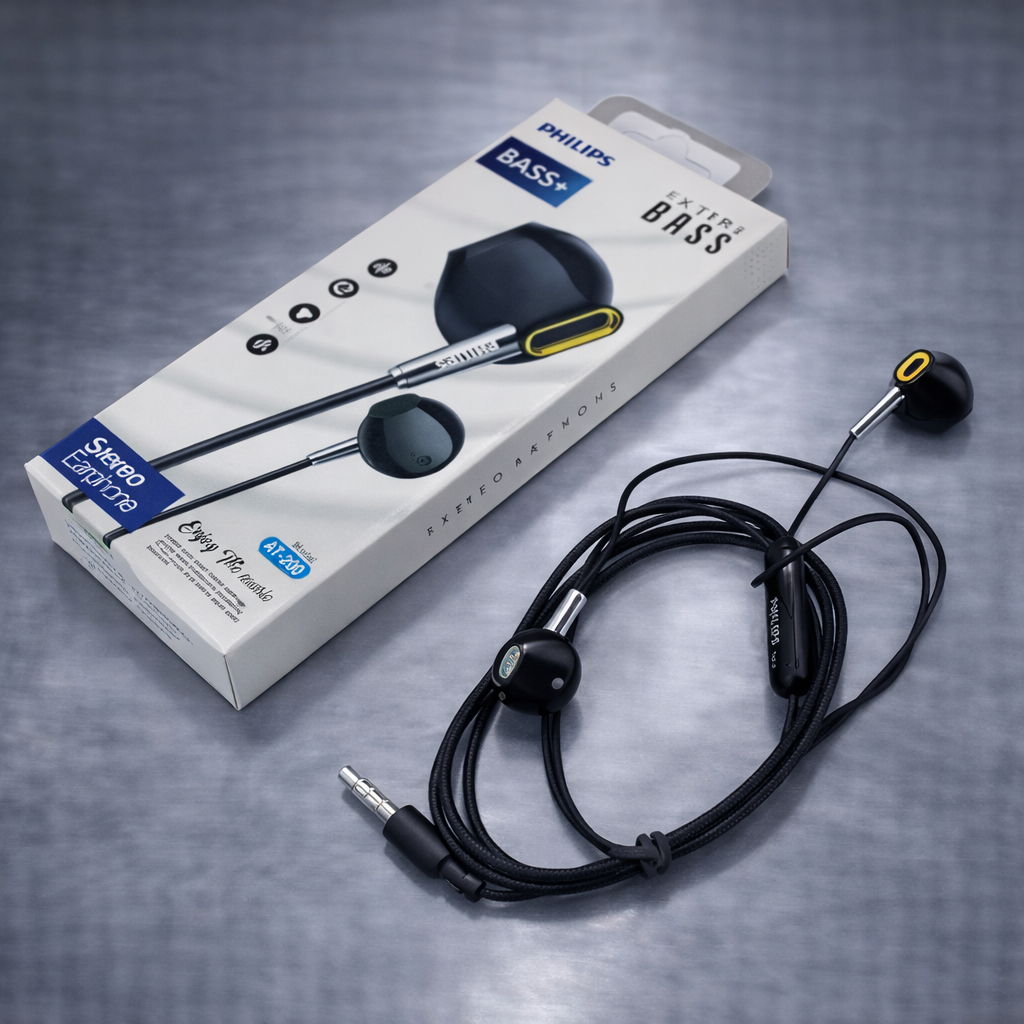 Handsfree Headset Philips PL-69 AT-119 Earphone Kabel dengan Mic Suara Jernih Musik