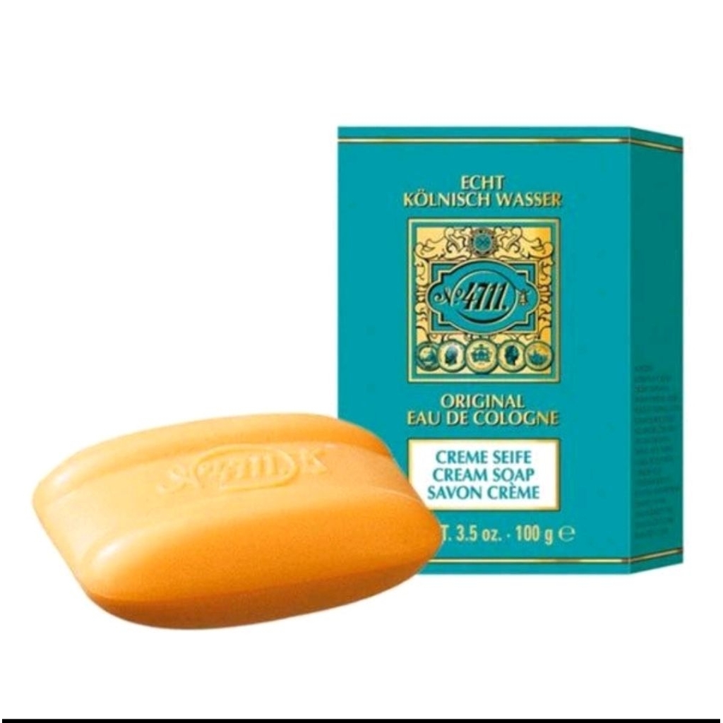 Echt Kölnisch Wasser Sabun Batang 4711 Cream Soap Original Eau de Cologne 100gr Sabun Creme Hand Mad