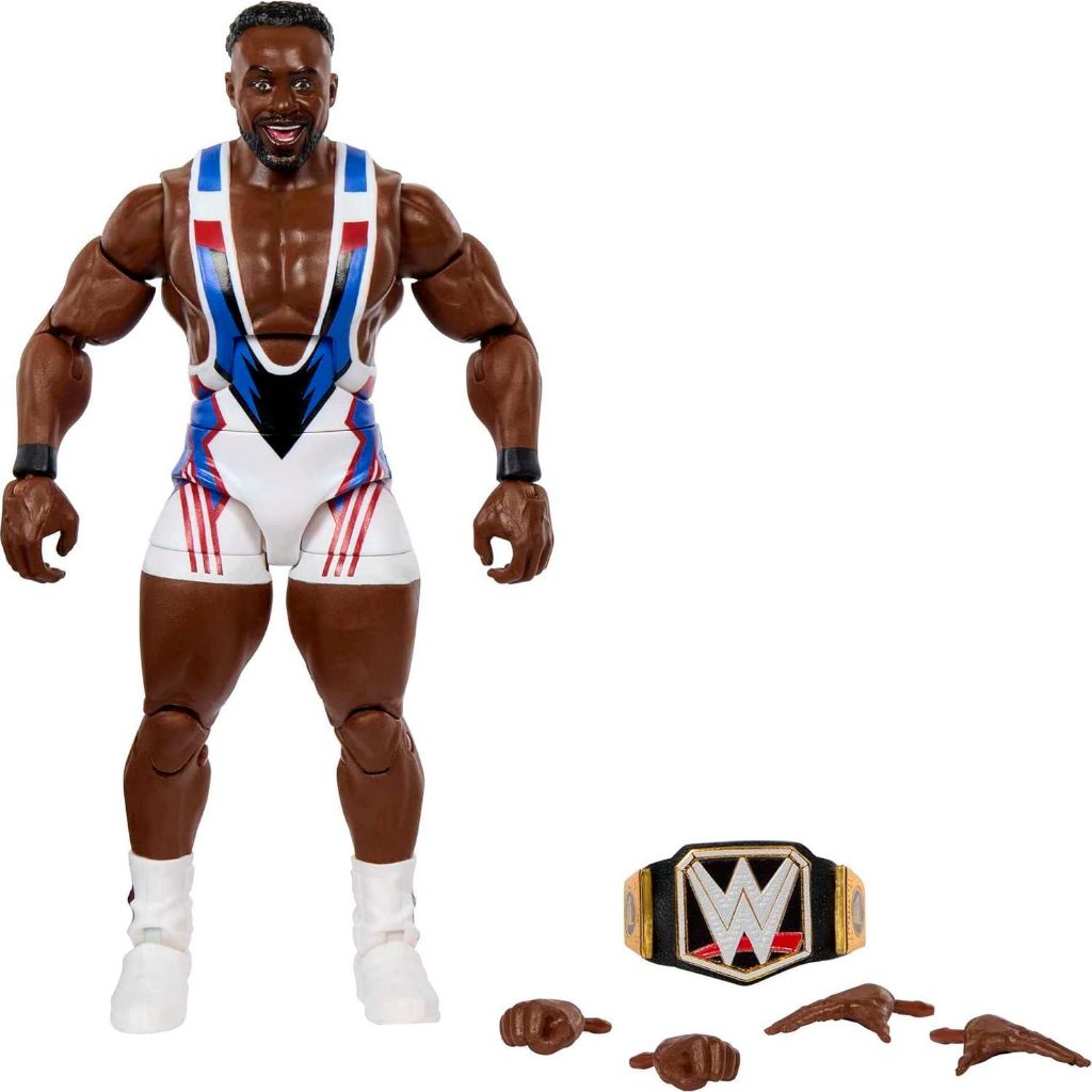 Mattel WWE Elite Collection Action Figure & Accessories, Series #98 Big E 6-inch Collectible with 25