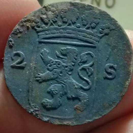 koleksi koin kuno 2 stuiver holandia 1767 & 1788
