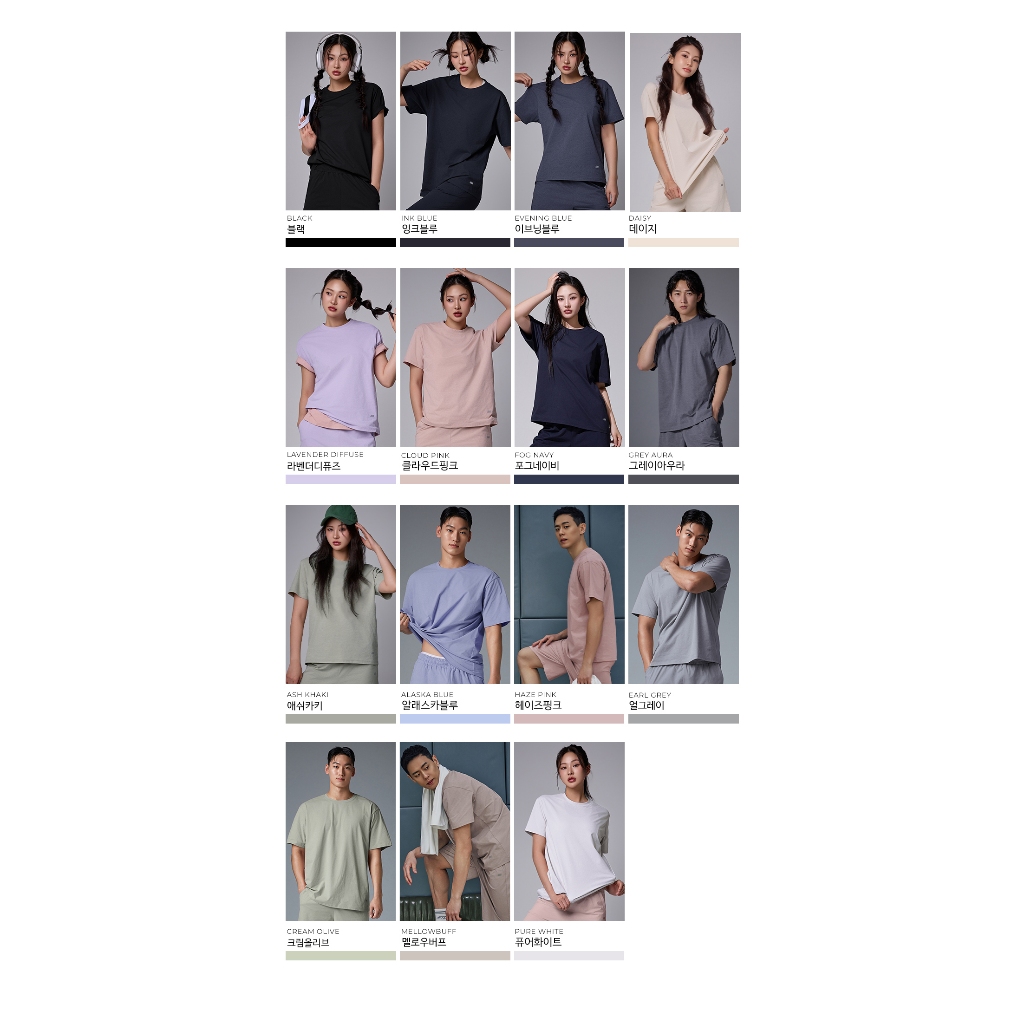 STL Korea Freshlight  Kaos Mahkota Lengan Pendek Uniseks