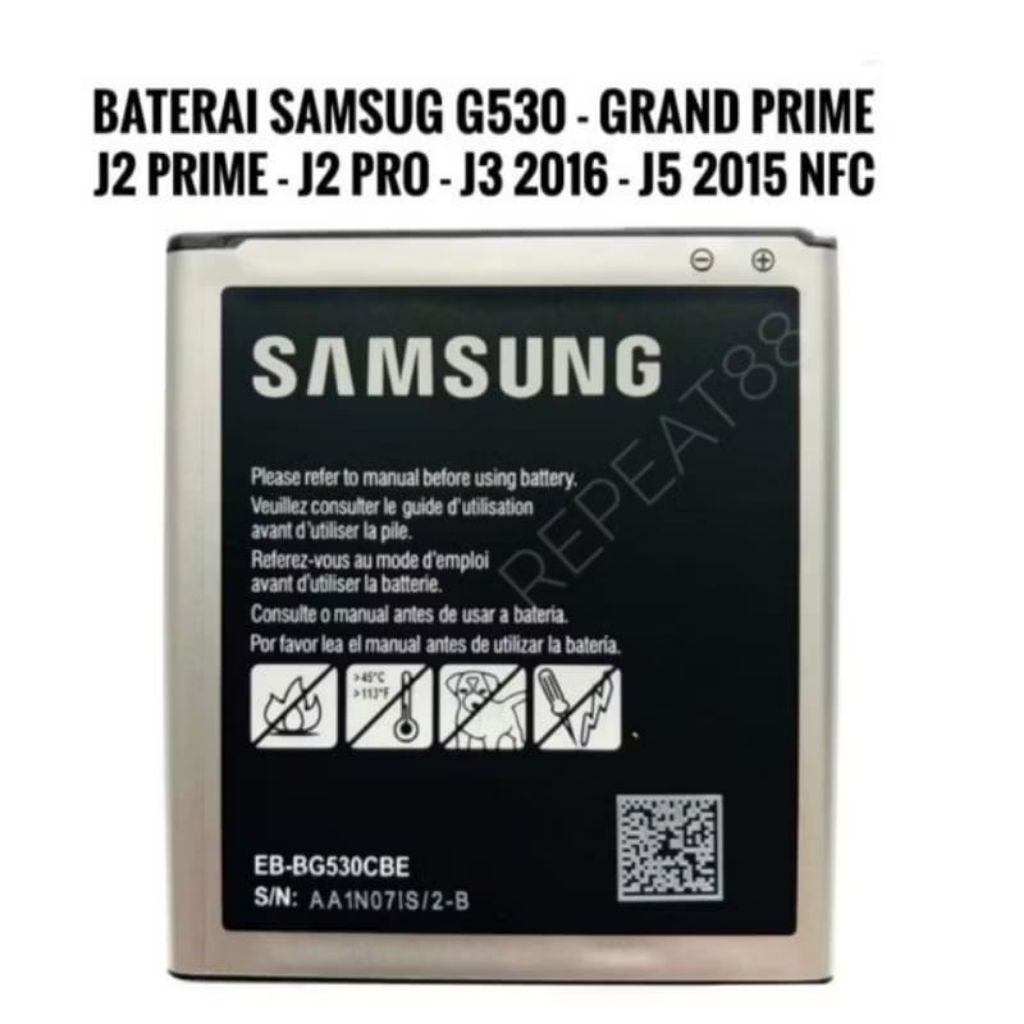 Battery Hp J2 prime/J2 Pro/G530 Smsung Original Asli 100%