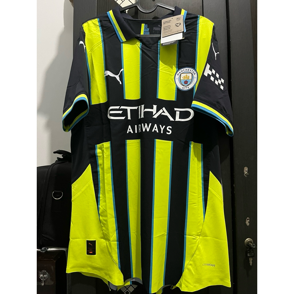 Manchester City 2024/2025 Away Player Issue Jersey, NNS De Bruyne 17 Ori