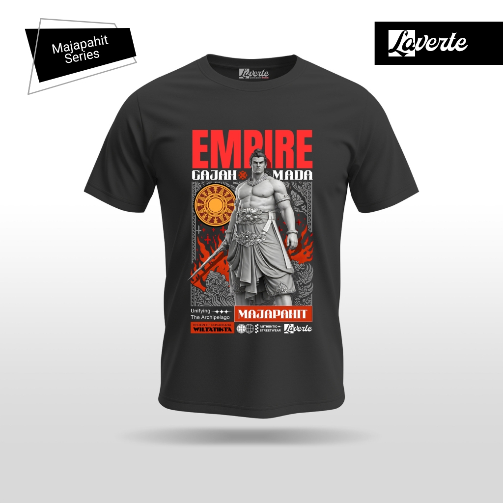 VIRAL Kaos Gajah Mada Majapahit – Kaos Distro Premium Cotton 24s