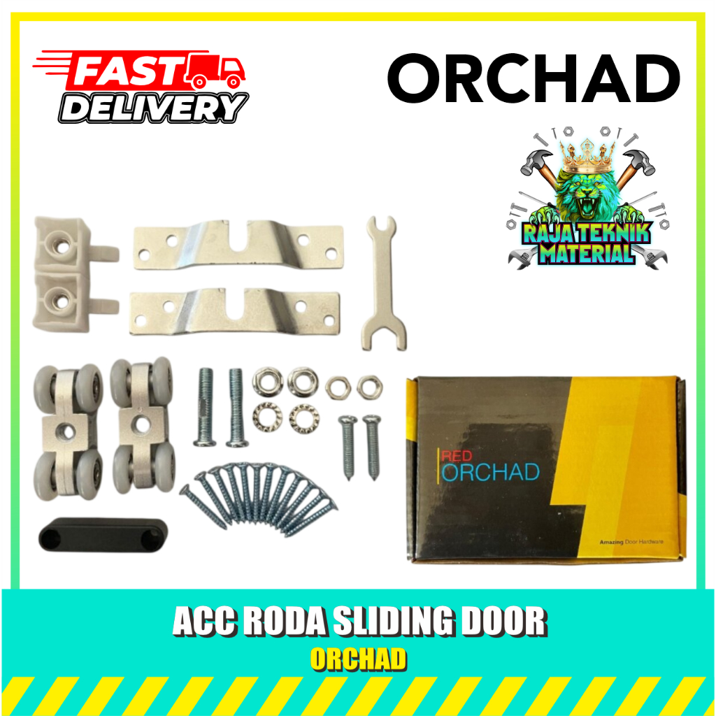 ORCHAD Aksesoris Roda Rel Pintu Sliding / Roda Rel Pintu Geser / Roda Sliding Track / Roda Pintu Sli