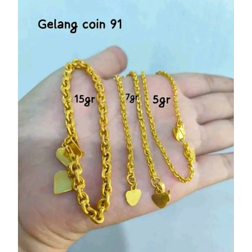 perhiasan lapis emas/koin 91