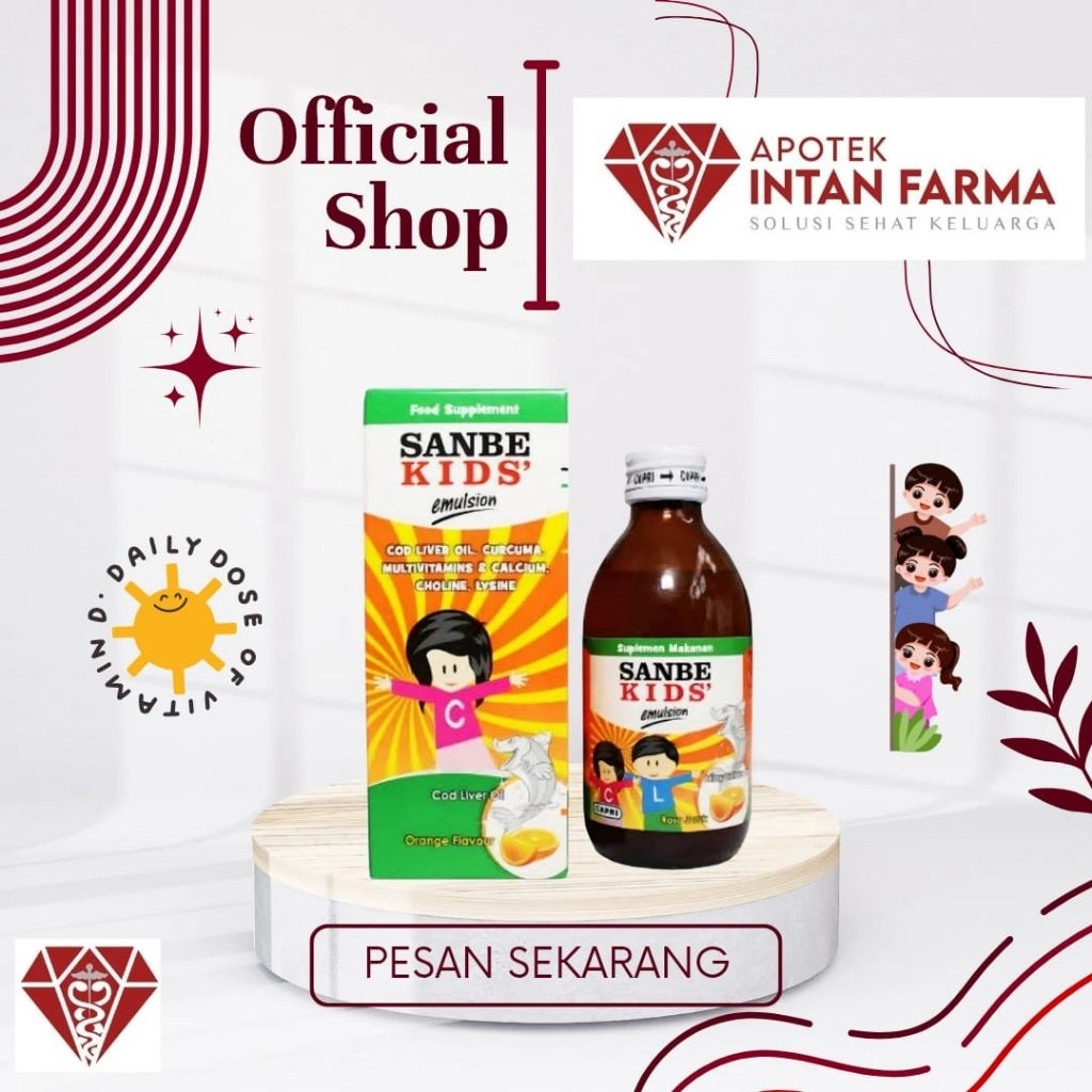 Sanbe Kids emulsion vitamin penambah nafsu makan dengan minyak ikan cod livee oil