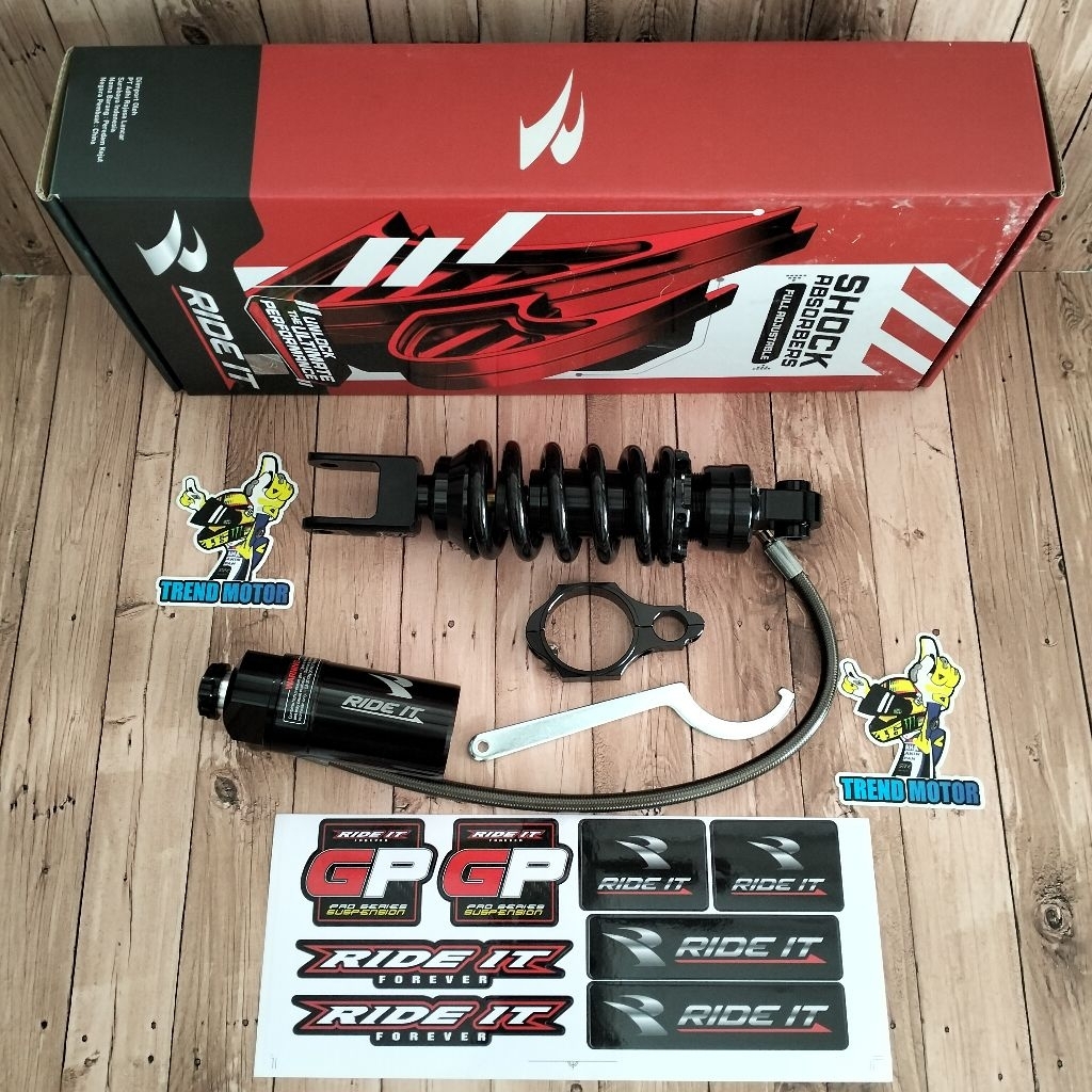 Monoshock Shock Belakang Tabung Pisah Ride It GP 103 Vixion Lama Vixion New NVA NVL 265MM